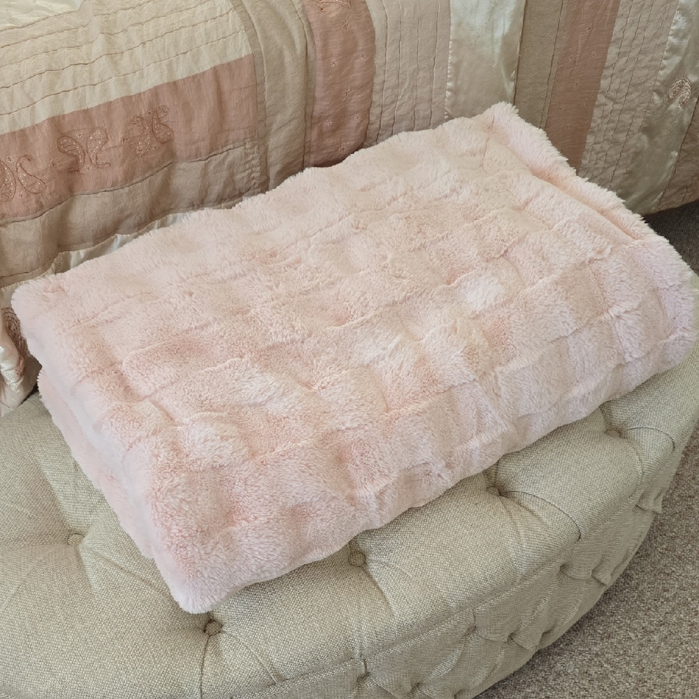 Minky Couture: Blush Wavy Lush Monster Blanket